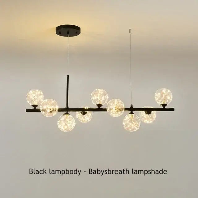 DecorBites™ Glass Ball Ceiling Chandelier for Home Decor