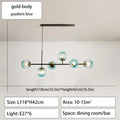 DecorBites™ Glass Ball Ceiling Chandelier for Kitchen Dining Living Room