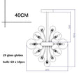 DecorBites™ Glass Ball Ceiling Chandelier for Living Room Dining Bedroom - Nordic Air Bubble Pendant Light
