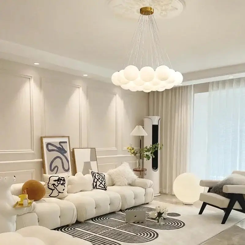 DecorBites™ Glass Ball Ceiling Hanging Lamps - French Magic Bean Pendant Lights for Home Decor