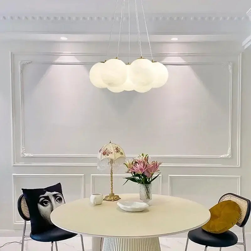 DecorBites™ Glass Ball Ceiling Hanging Lamps - French Magic Bean Pendant Lights for Home Decor