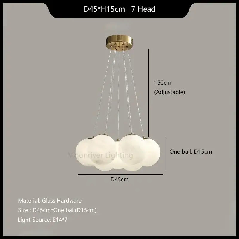 DecorBites™ Glass Ball Ceiling Hanging Lamps - French Magic Bean Pendant Lights for Home Decor