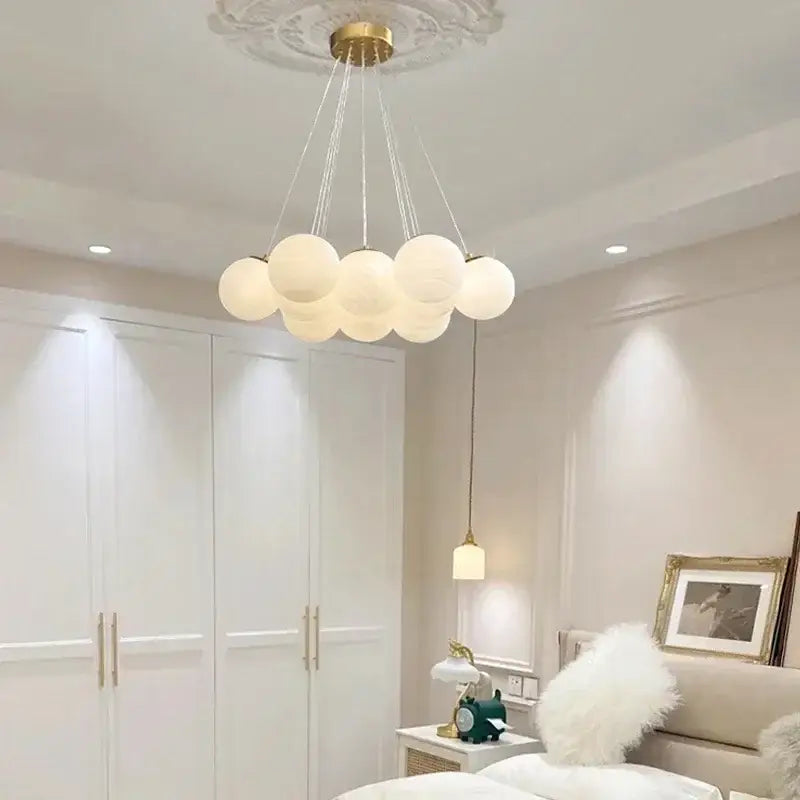 DecorBites™ Glass Ball Ceiling Hanging Lamps - French Magic Bean Pendant Lights for Home Decor