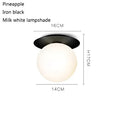 DecorBites™ Glass Ball Ceiling Lamp: Nordic Minimalist Round Hallway Light with Modern Design