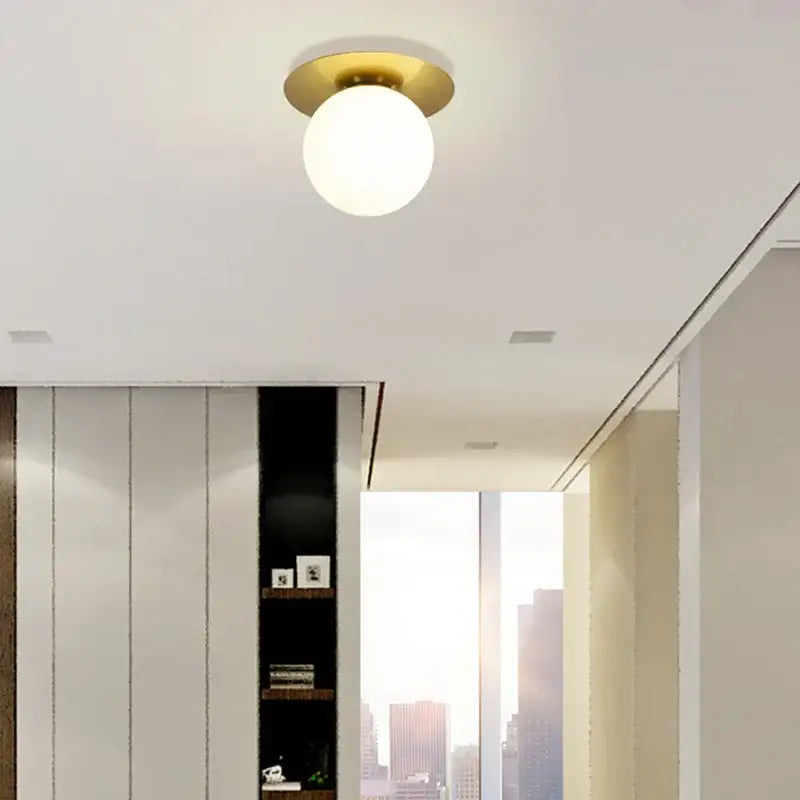 DecorBites™ Glass Ball Ceiling Light Fixture for Bedroom Hallway Stairs - Aisel Home Lighting