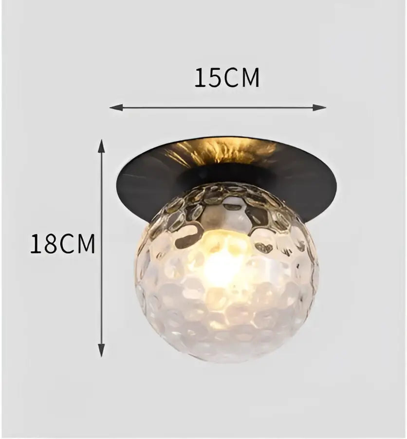 DecorBites™ Glass Ball Ceiling Light Fixture for Bedroom Hallway Stairs - Aisel Home Lighting