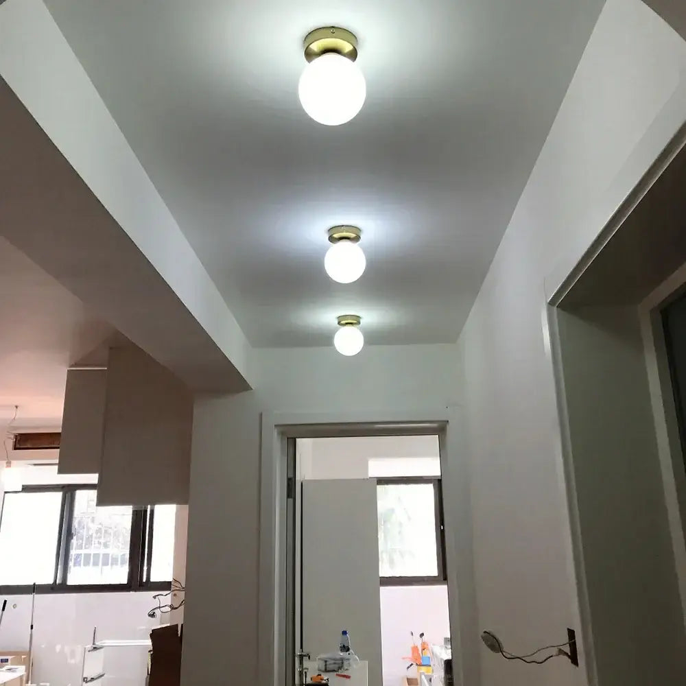 DecorBites™ Glass Ball Ceiling Light Fixture for Modern Bedroom Decor