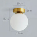 DecorBites™ Glass Ball Ceiling Light Fixture for Modern Bedroom Decor