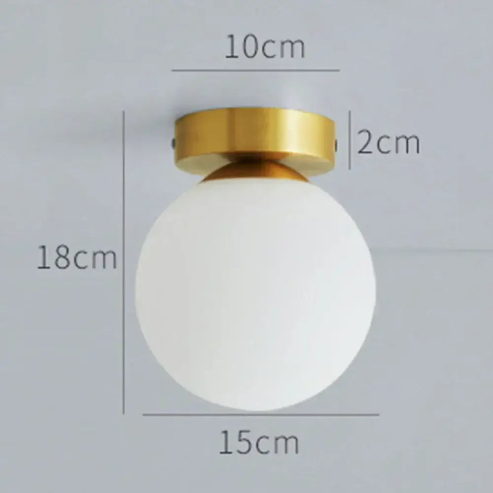 DecorBites™ Glass Ball Ceiling Light Fixture for Modern Bedroom Decor