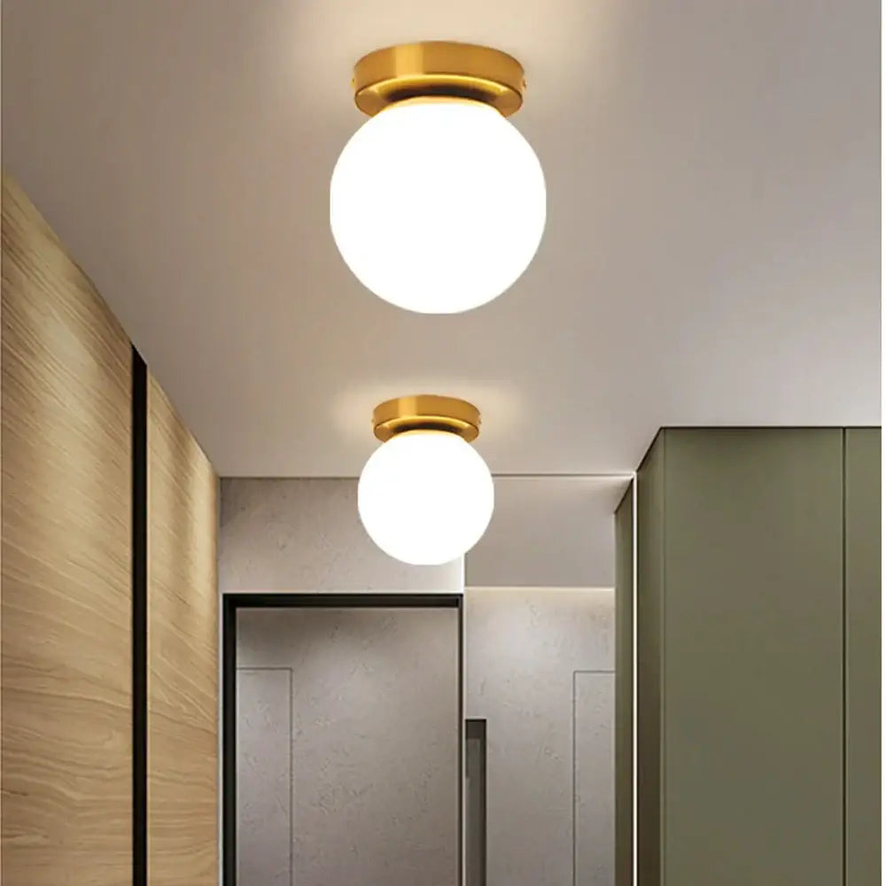 DecorBites™ Glass Ball Ceiling Light Fixture for Modern Bedroom Decor