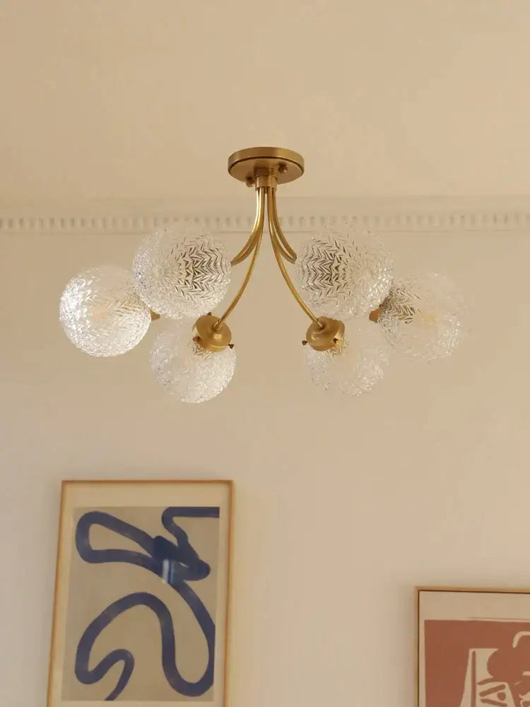 DecorBites™ Glass Ball Ceiling Light: Modern Nordic Living Room Dining Room Bedroom Lamp