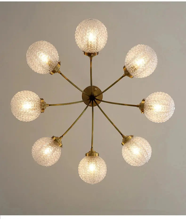 DecorBites™ Glass Ball Ceiling Light: Modern Nordic Living Room Dining Room Bedroom Lamp