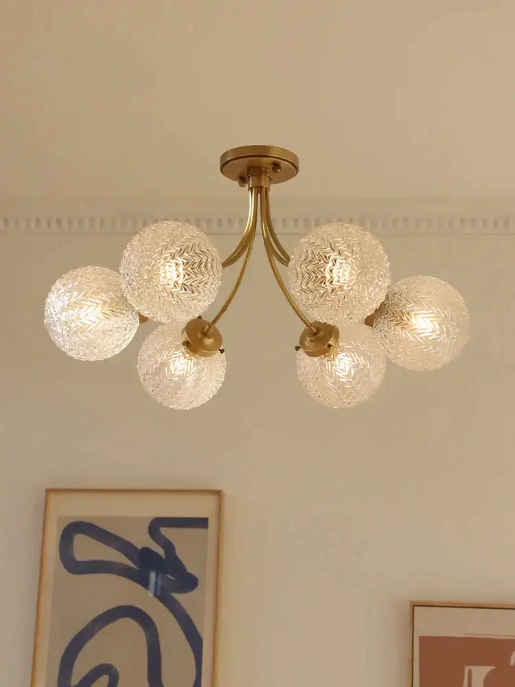 DecorBites™ Glass Ball Ceiling Light: Modern Nordic Living Room Dining Room Bedroom Lamp