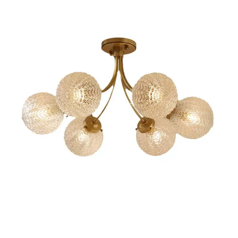 DecorBites™ Glass Ball Ceiling Light: Modern Nordic Living Room Dining Room Bedroom Lamp