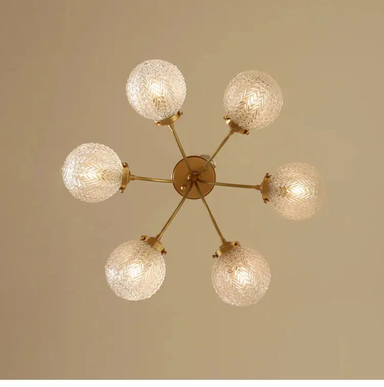 DecorBites™ Glass Ball Ceiling Light: Modern Nordic Living Room Dining Room Bedroom Lamp