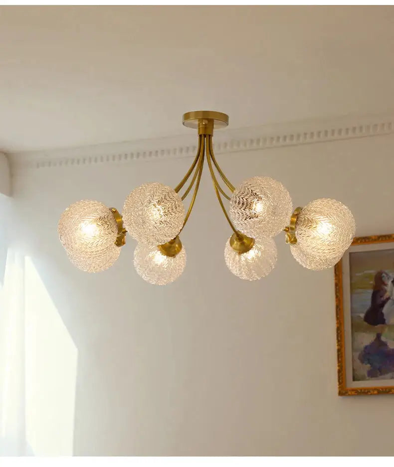 DecorBites™ Glass Ball Ceiling Light: Modern Nordic Living Room Dining Room Bedroom Lamp