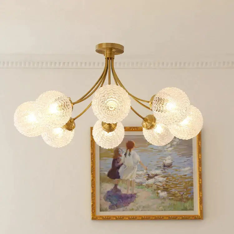 DecorBites™ Glass Ball Ceiling Light: Modern Nordic Living Room Dining Room Bedroom Lamp