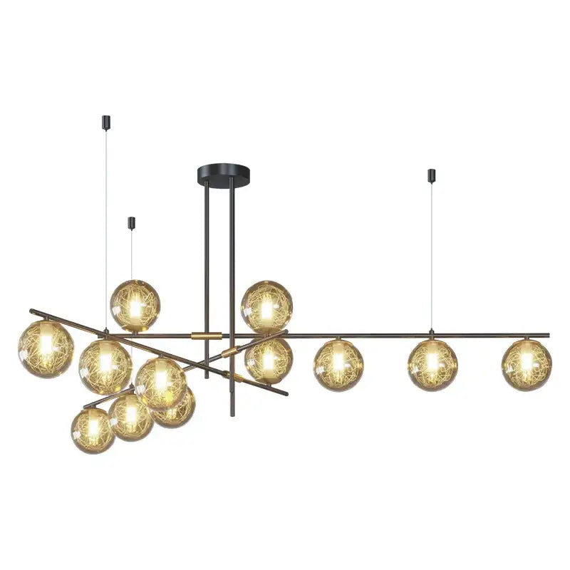 DecorBites™ Glass Ball Chandelier Ceiling Lights for Home Decor - Modern LED Pendant Lamp