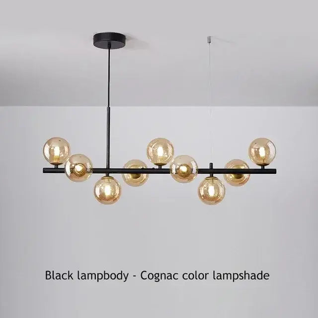 DecorBites™ Glass Ball Chandelier for Dining Room