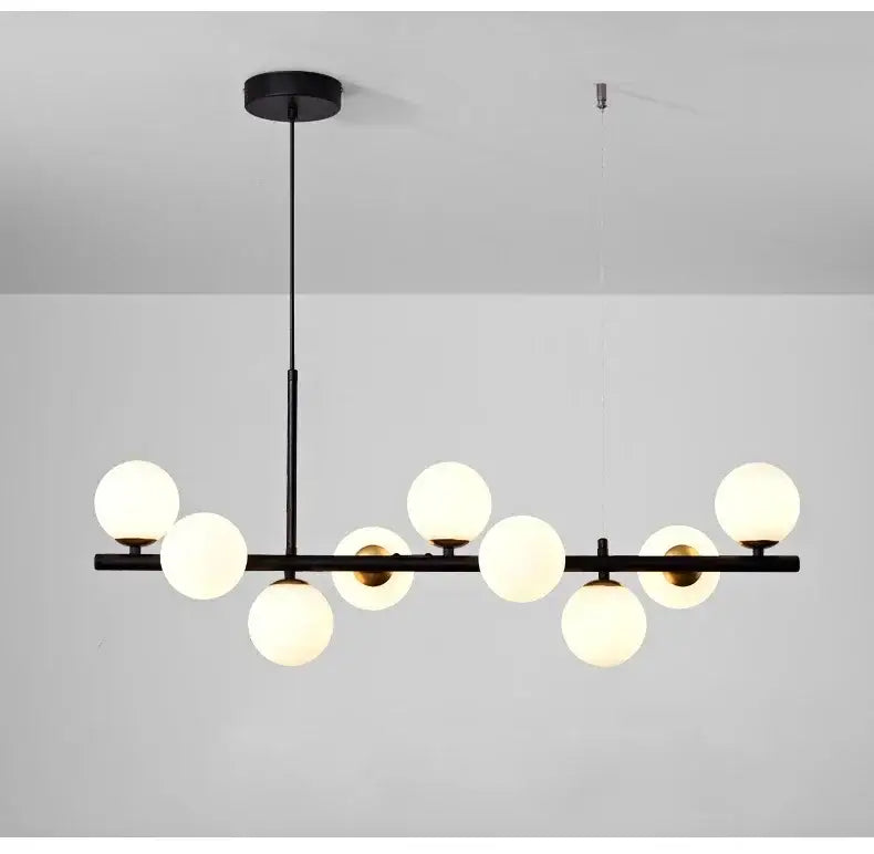 DecorBites™ Glass Ball Chandelier for Dining Room