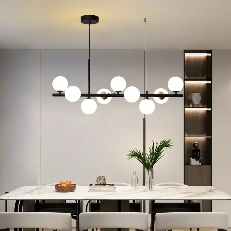 DecorBites™ Glass Ball Chandelier for Dining Room