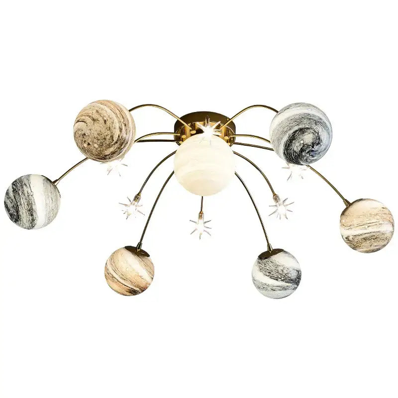 DecorBites™ Glass Ball Chandelier for Kids Room and Living Room