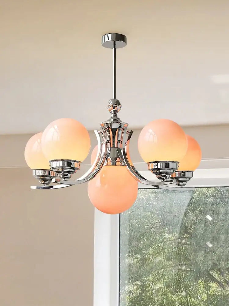 DecorBites™ Glass Ball Chandelier for Modern Room Decor