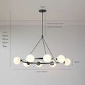 DecorBites™ Glass Ball Chandelier LED Hanging Lamp Modern Nordic Style Pendant Light