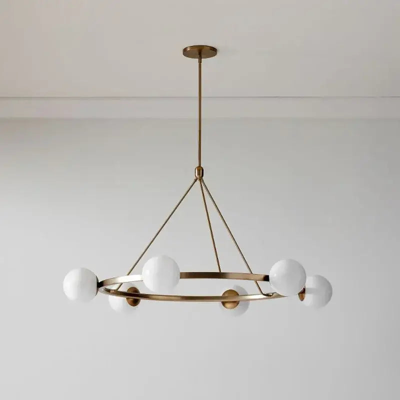 DecorBites™ Glass Ball Chandelier LED Hanging Lamp Modern Nordic Style Pendant Light