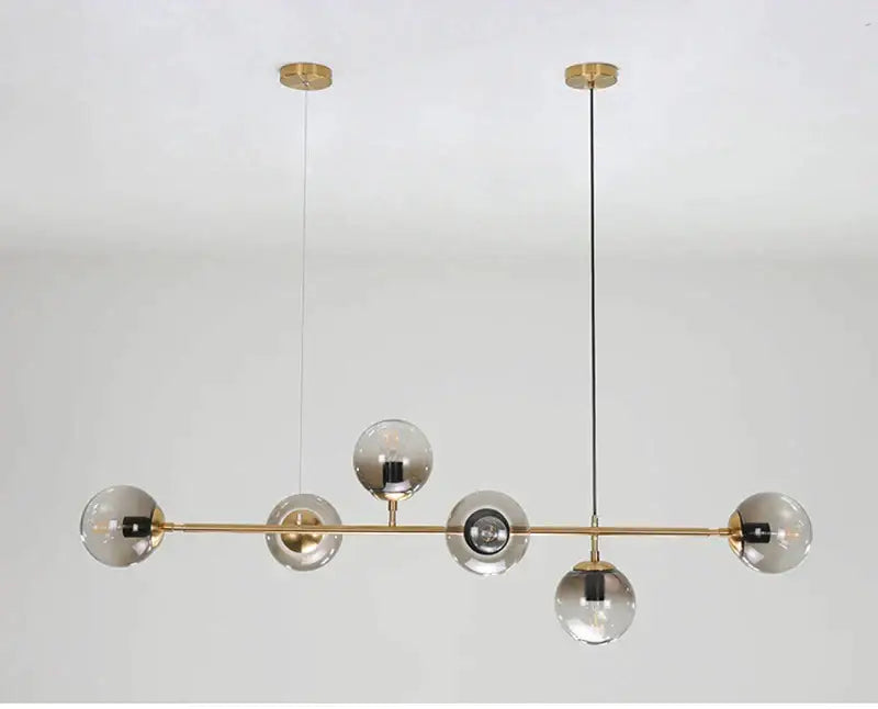 ثريا كروية زجاجية DecorBites™ بإضاءة LED معلقة للمطابخ والحانات واللوفتات العصرية