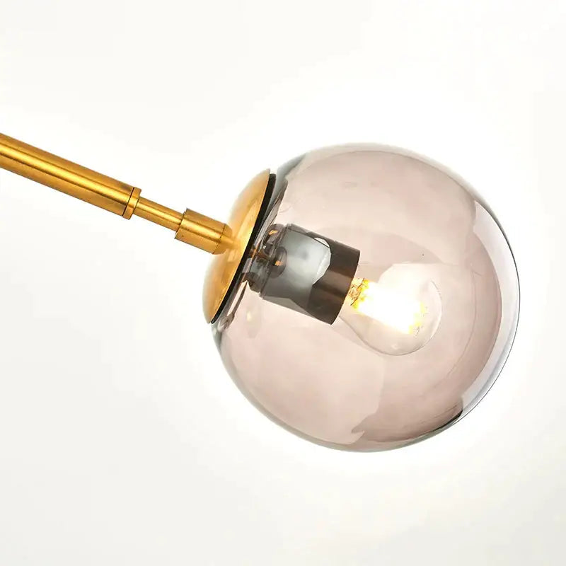 ثريا كروية زجاجية DecorBites™ بإضاءة LED معلقة للمطابخ والحانات واللوفتات العصرية