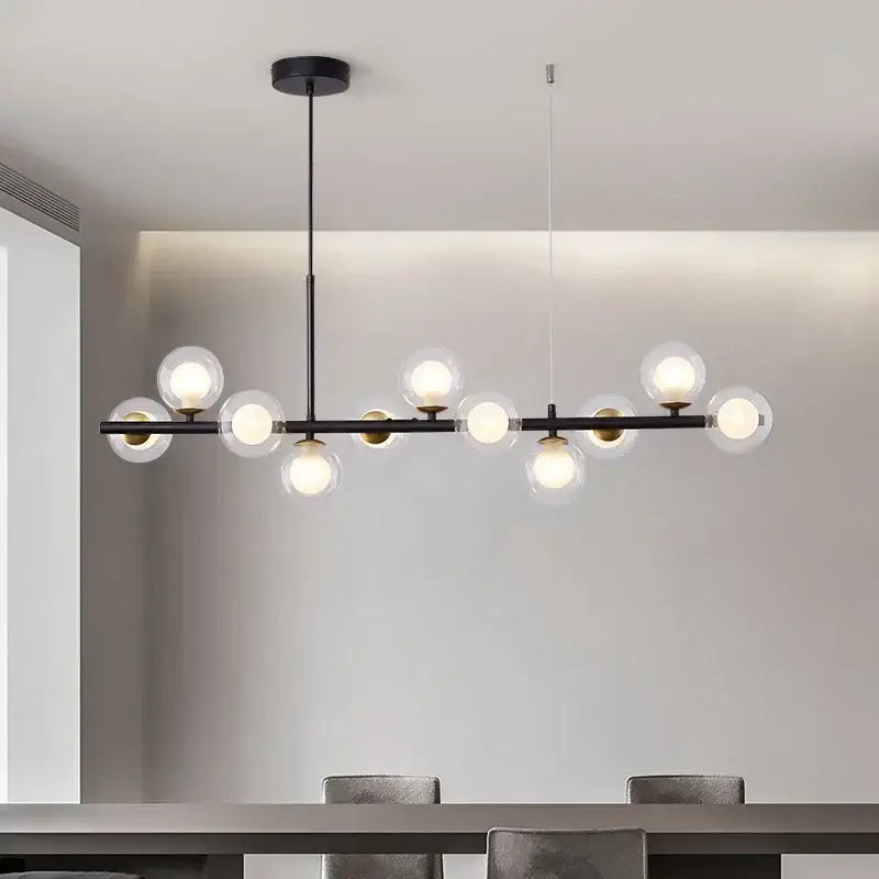 DecorBites™ Glass Ball Chandelier: Modern Ceiling Lighting Fixture