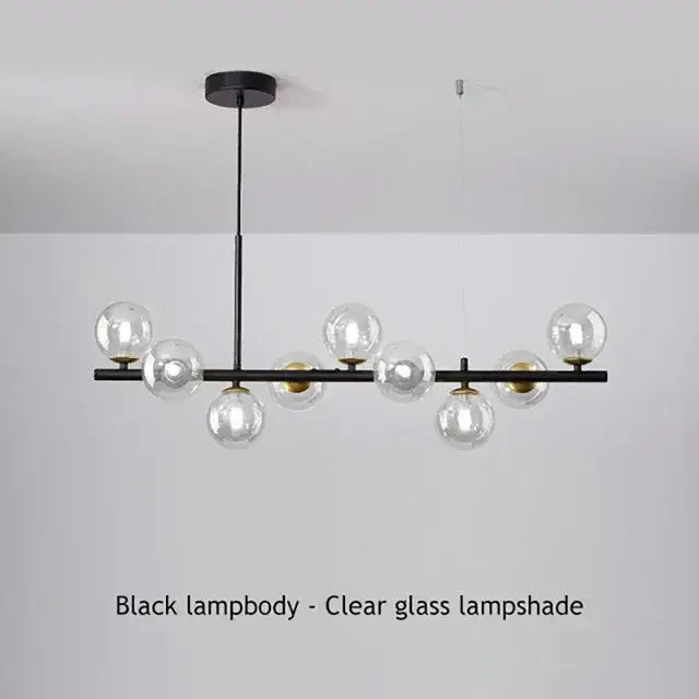 DecorBites™ Glass Ball Chandelier: Modern Ceiling Lighting Fixture