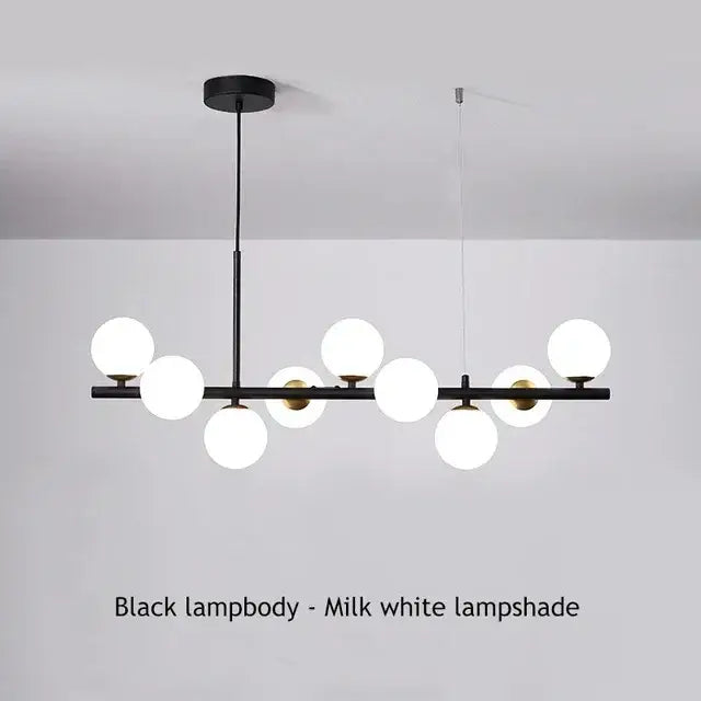 DecorBites™ Glass Ball Chandelier: Modern Ceiling Lighting Fixture