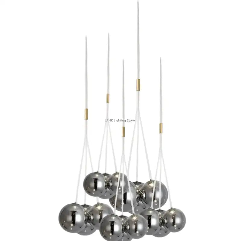 DecorBites™ Glass Ball Chandelier - Nordic Modern Designer LED Pendant Lights for Home Decor