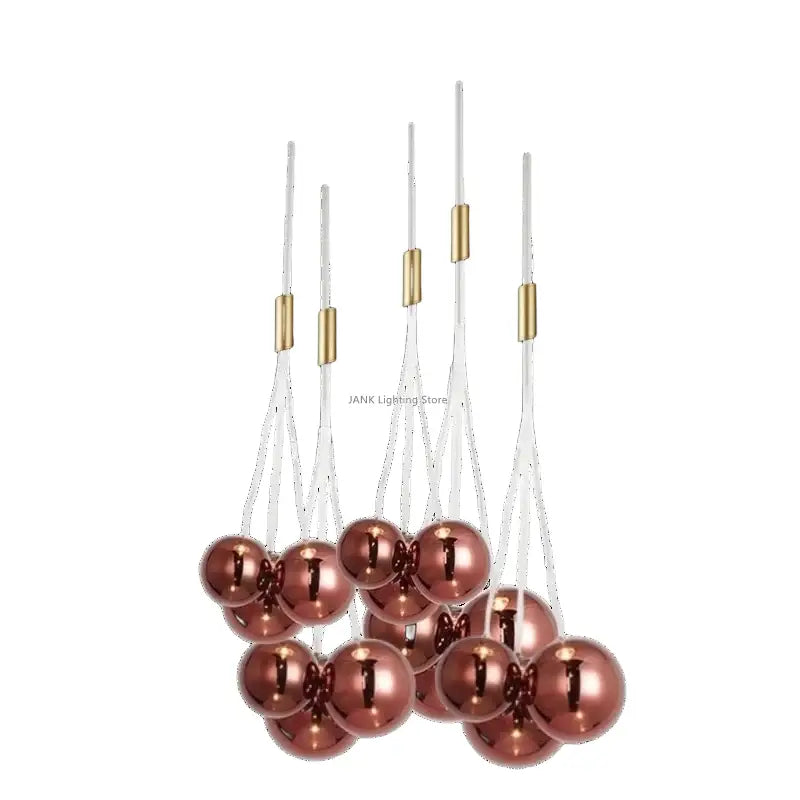 DecorBites™ Glass Ball Chandelier - Nordic Modern Designer LED Pendant Lights for Home Decor