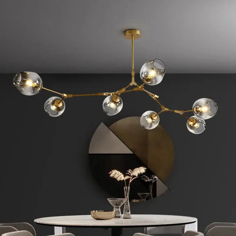 DecorBites™ Glass Ball LED Chandelier - Nordic Style