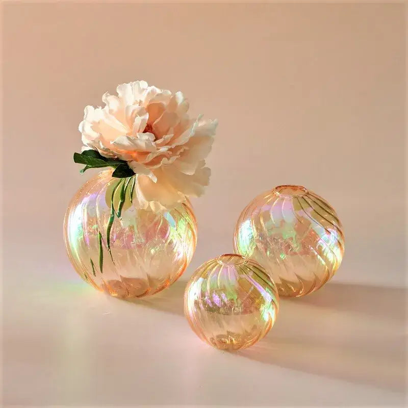 DecorBites™ Glass Ball Vases Set for Home Decor