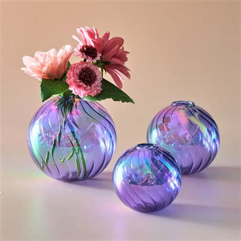 DecorBites™ Glass Ball Vases Set for Home Decor