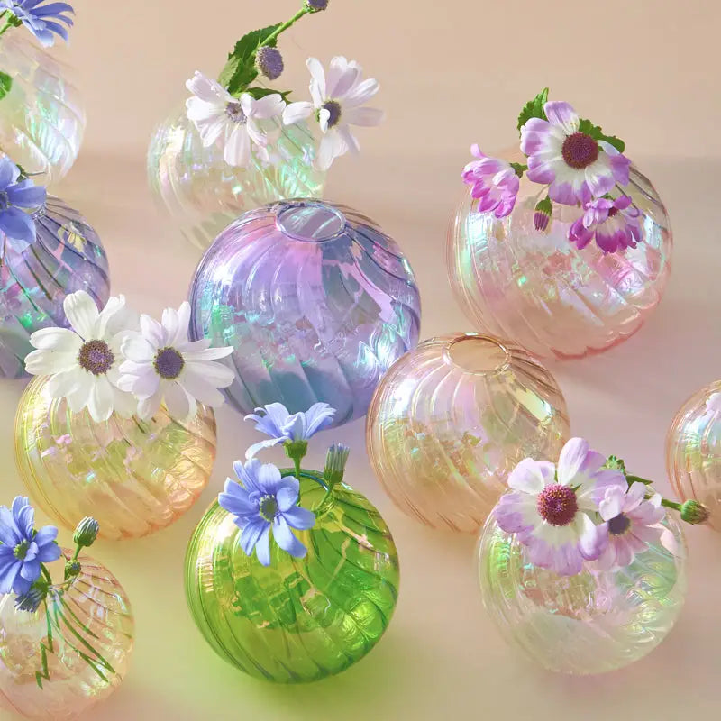 DecorBites™ Glass Ball Vases Set for Home Decor