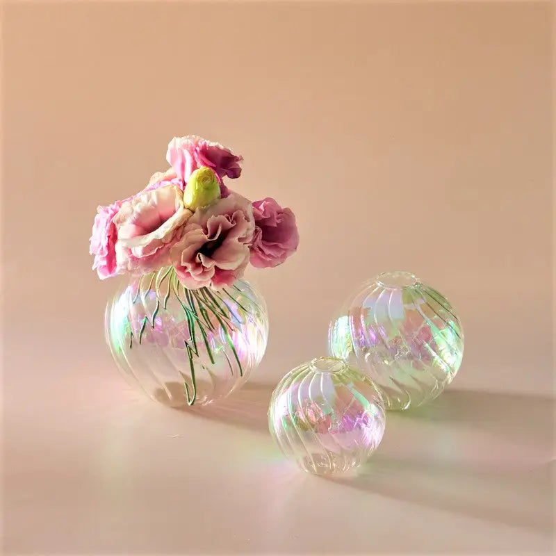 DecorBites™ Glass Ball Vases Set for Home Decor