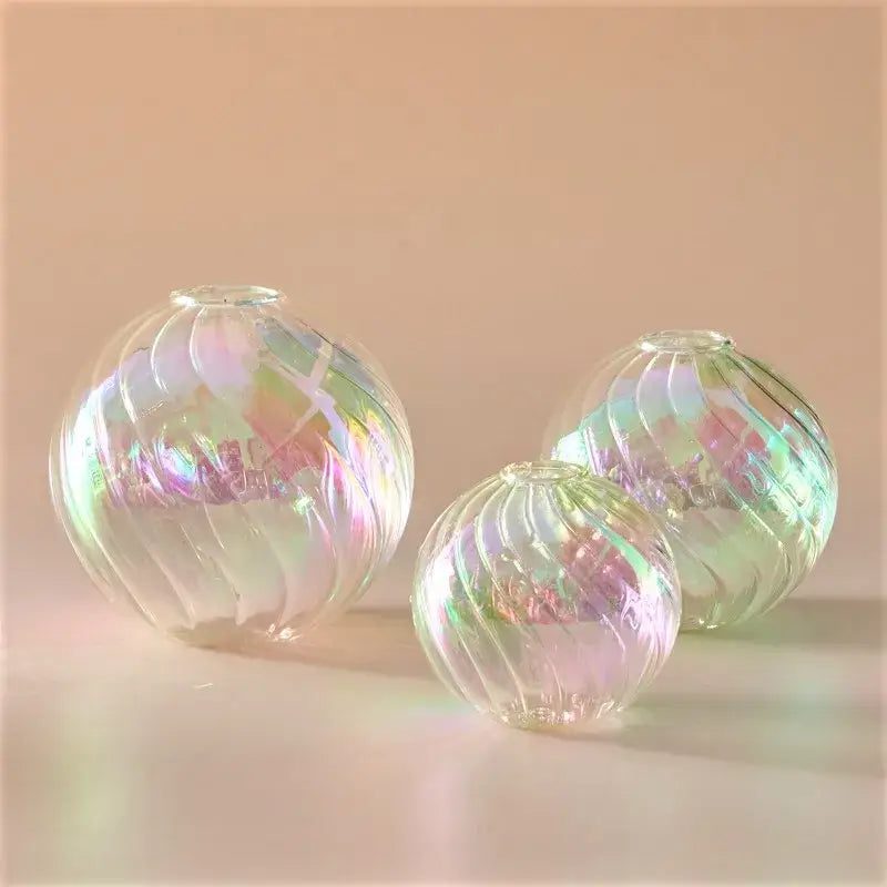 DecorBites™ Glass Ball Vases Set for Home Decor