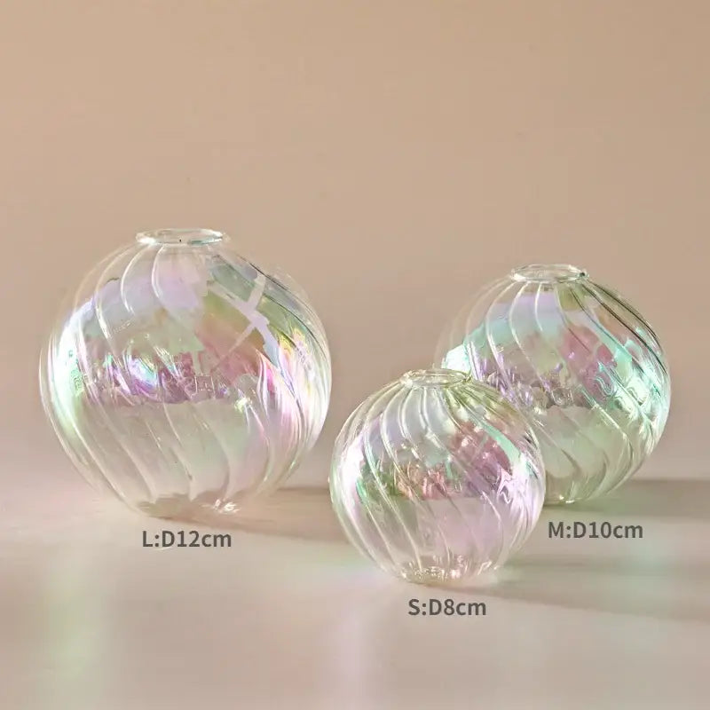 DecorBites™ Glass Ball Vases Set for Home Decor