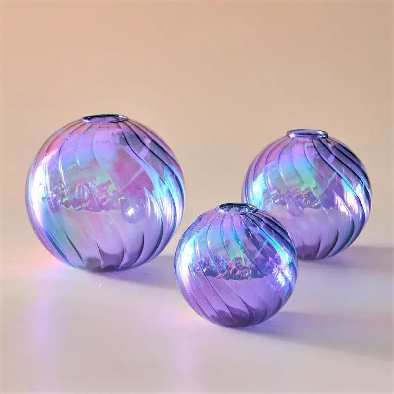 DecorBites™ Glass Ball Vases Set for Home Decor