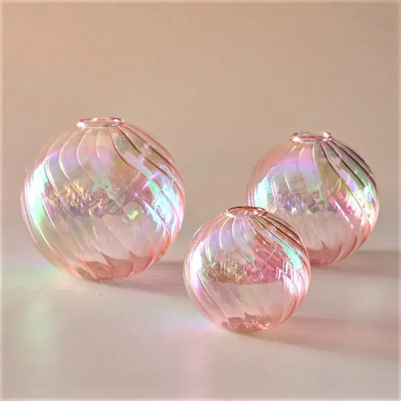 DecorBites™ Glass Ball Vases Set for Home Decor