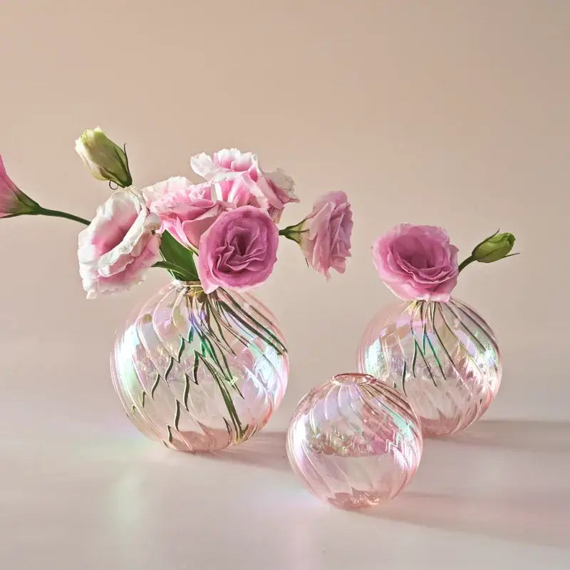 DecorBites™ Glass Ball Vases Set for Home Decor