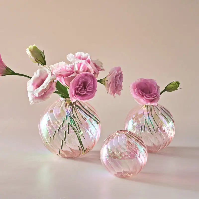 DecorBites™ Glass Ball Vases Set for Home Decor