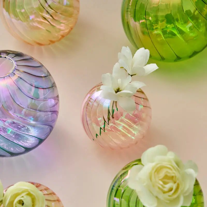 DecorBites™ Glass Ball Vases Set for Home Decor