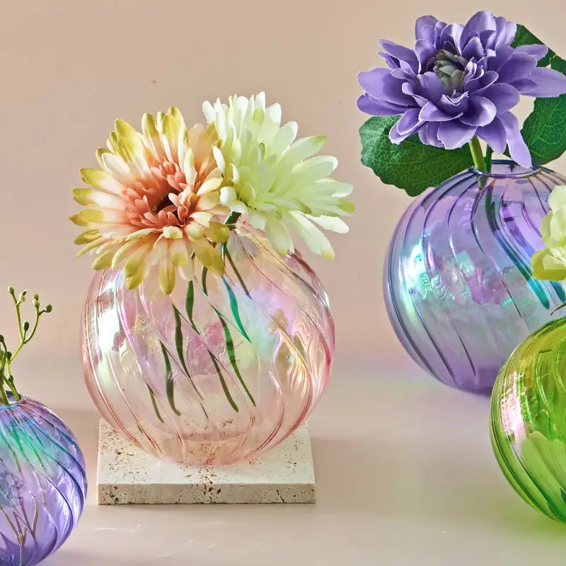 DecorBites™ Glass Ball Vases Set for Home Decor