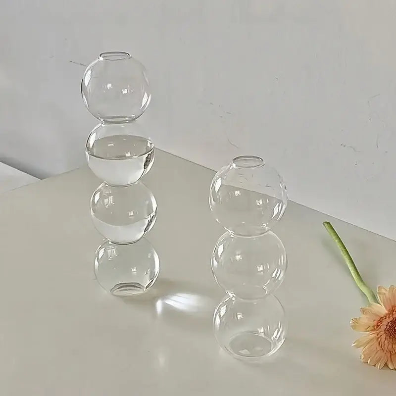 DecorBites™ Glass Bubble Hydroponic Vase for Wedding and Home